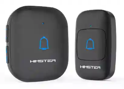  Himster Wireless Doorbell, Waterproof Door Bell Chime Kit Alarm for Home at Upto 1000 Feet Range Operating with 56 Melodies, LED 